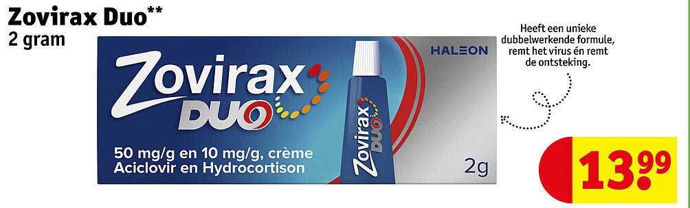 Zovirax Duo** 2 gram