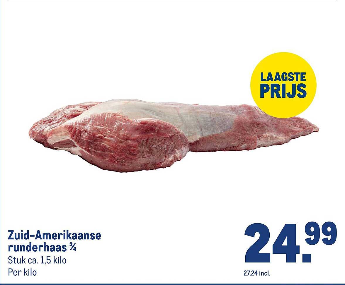 Zuid-Amerikaanse runderhaas ¾