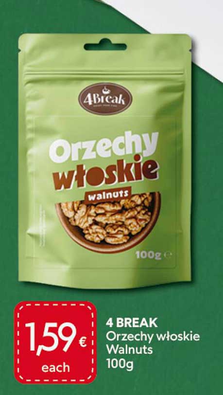 4 BREAK Orzechy włoskie Walnuts 100g