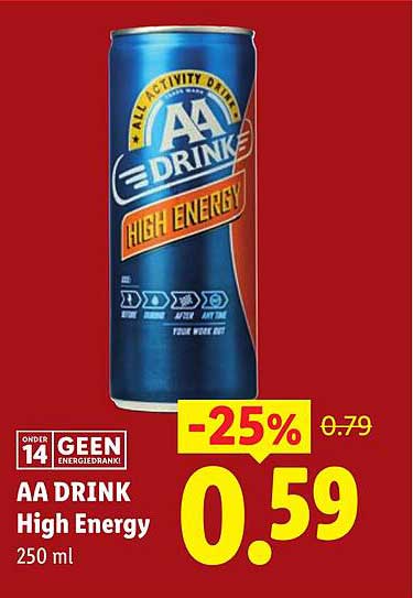 AA DRINK High Energy 250 ml