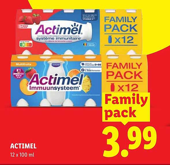 Actimel Family pack 12 x 100 ml