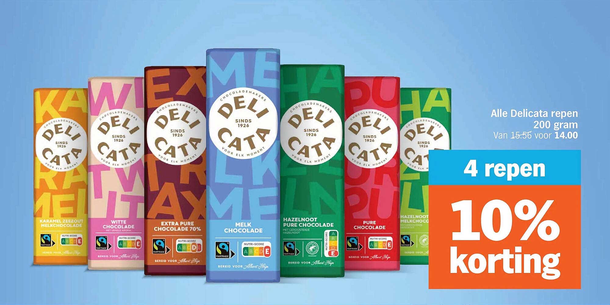 Alle Delicata repen 200 gram 10% korting