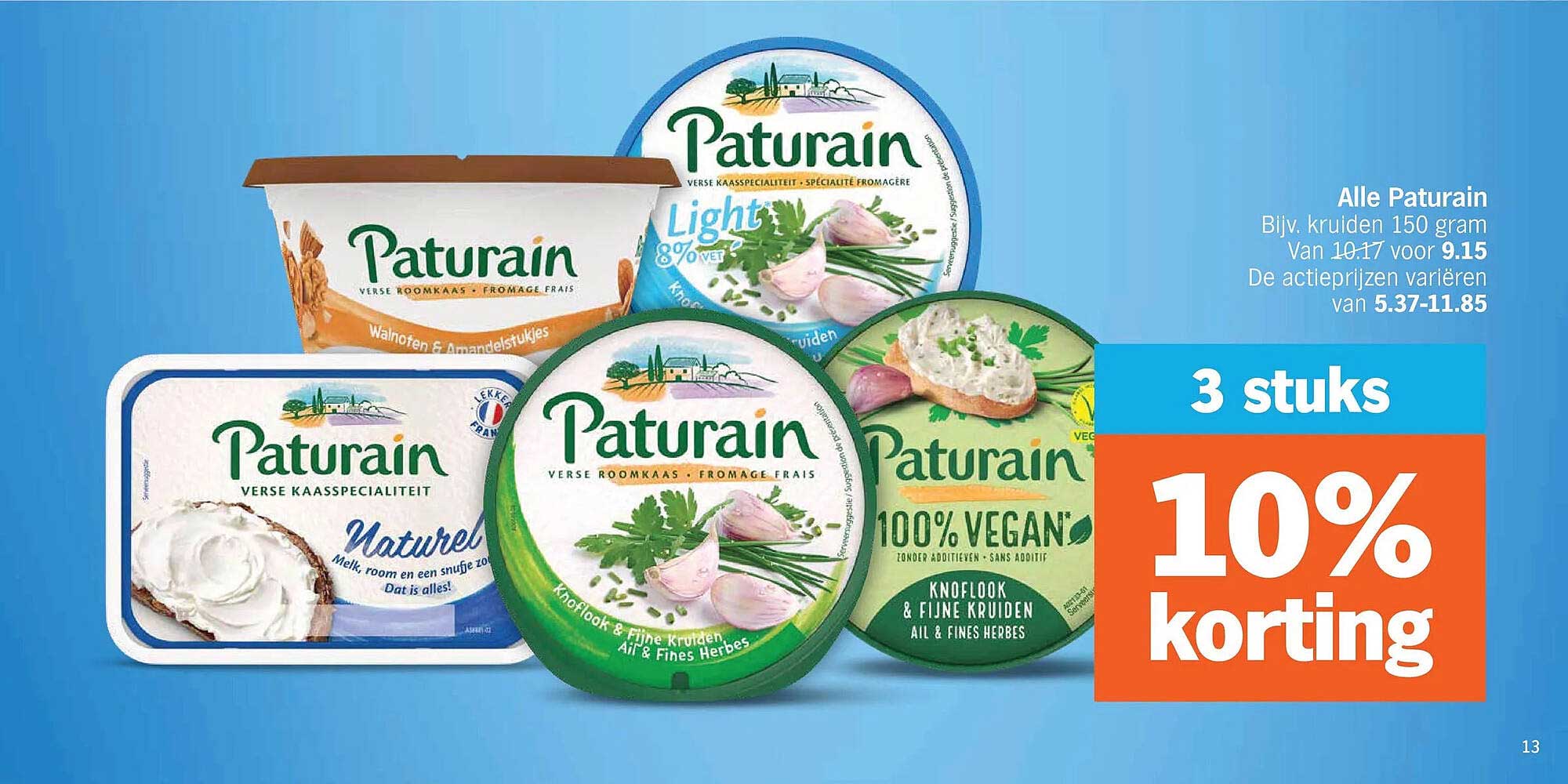 Alle Paturain 3 stuks 10% korting
