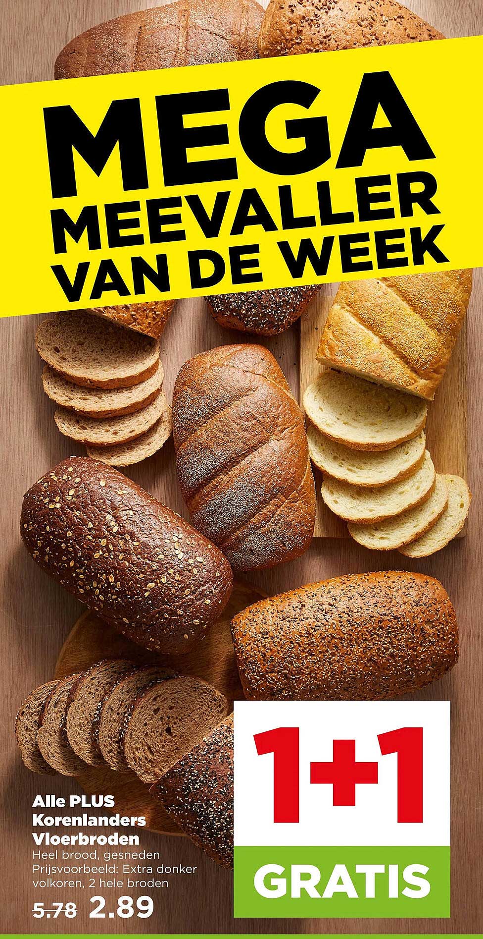 Alle PLUS Korenlanders Vloerbroden 1+1 gratis