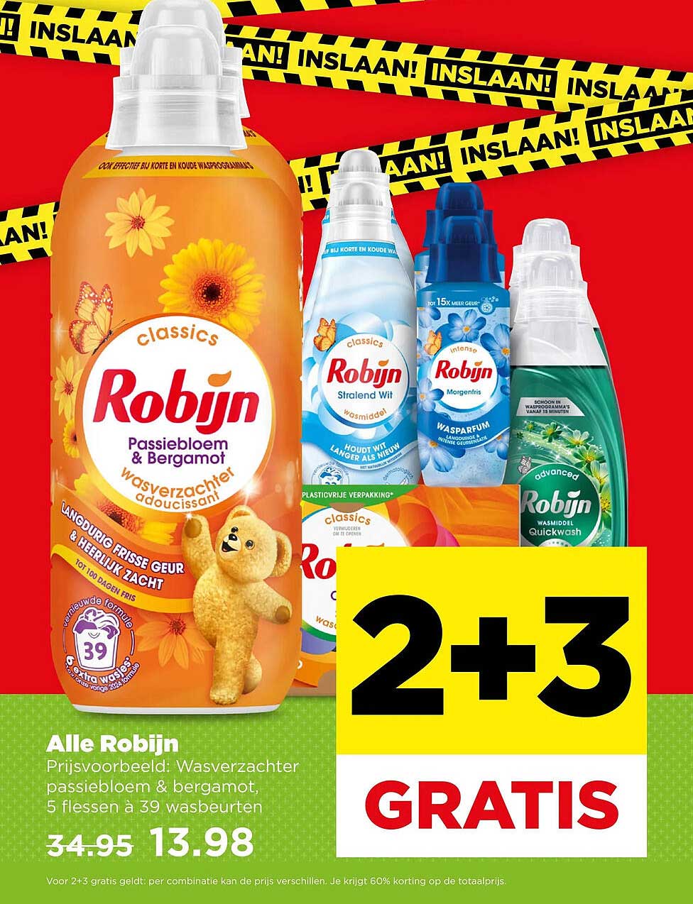 Alle Robijn 2+3 GRATIS