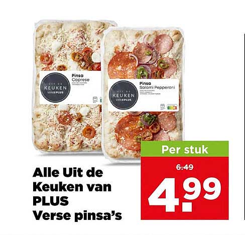 Alle Uit de Keuken van PLUS Verse pinsa's