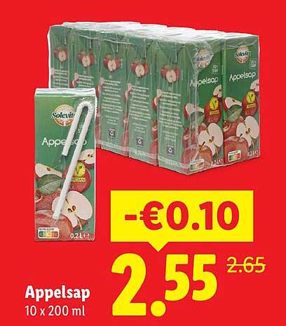 Appelsap 10 x 200 ml