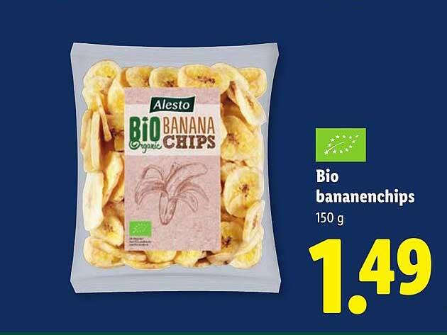 Bio bananenchips