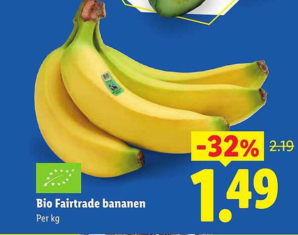 Bio Fairtrade bananen