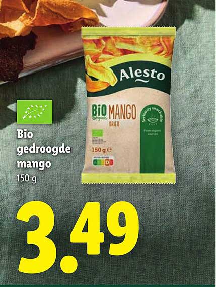 Bio gedroogde mango 150 g