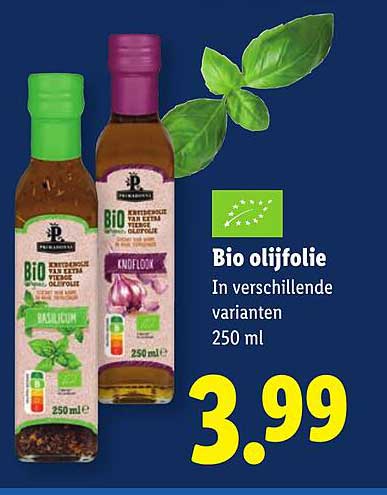 Bio olijfolie In verschillende varianten 250 ml
