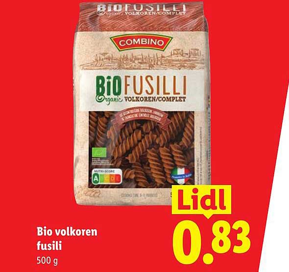 Bio volkoren fusili