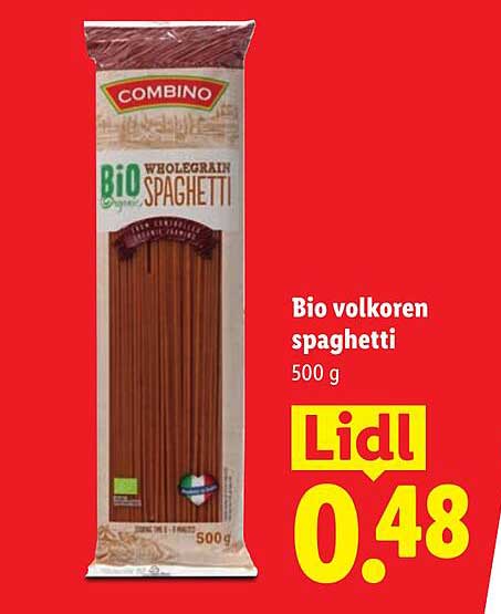Bio volkoren spaghetti 500 g
