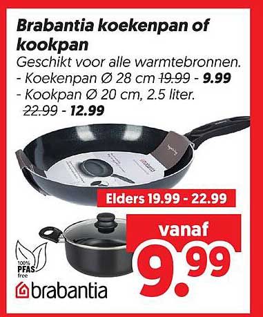 Brabantia koekenpan of kookpan