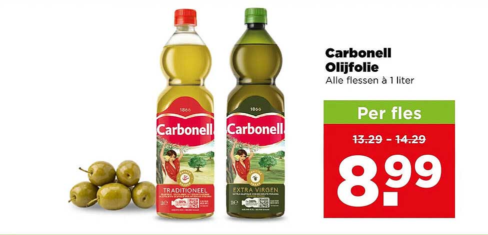Carbonell Olijfolie Alle flessen à 1 liter