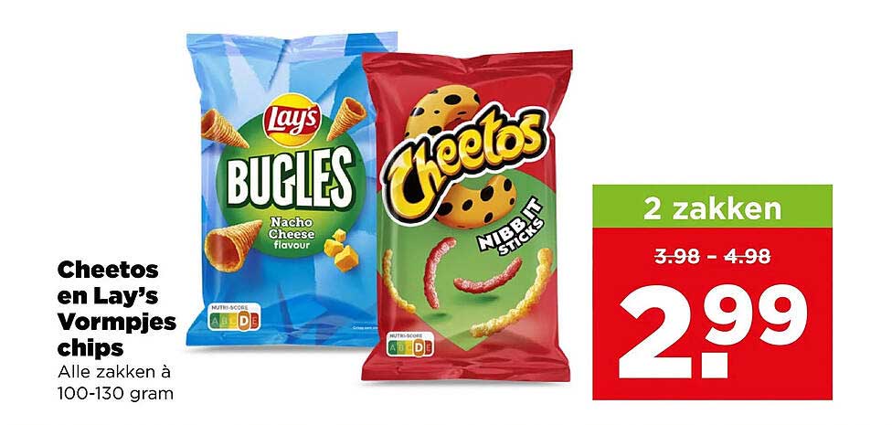 Cheetos en Lay's Vormpjes chips
