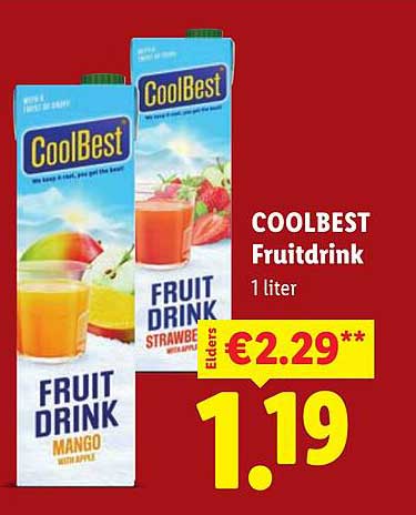 CoolBest Fruitdrink 1 liter