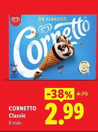 CORNETTO Classic 8 stuks