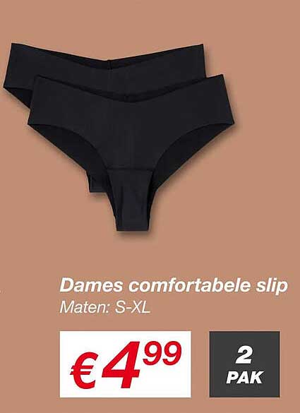 Dames comfortabele slip