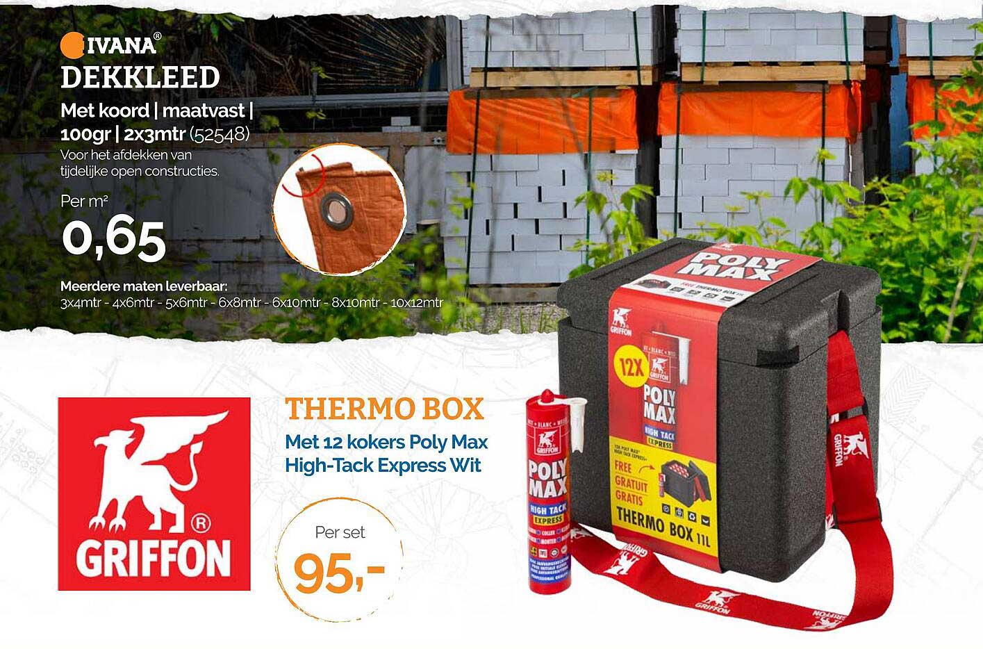 DEKKLEED Met koord | maatvast | 100gr | 2x3mtr (52548)