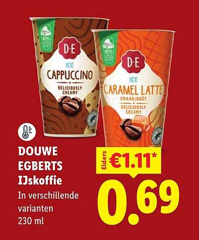 DOUWE EGBERTS IJskoffie In verschillende varianten 230 ml