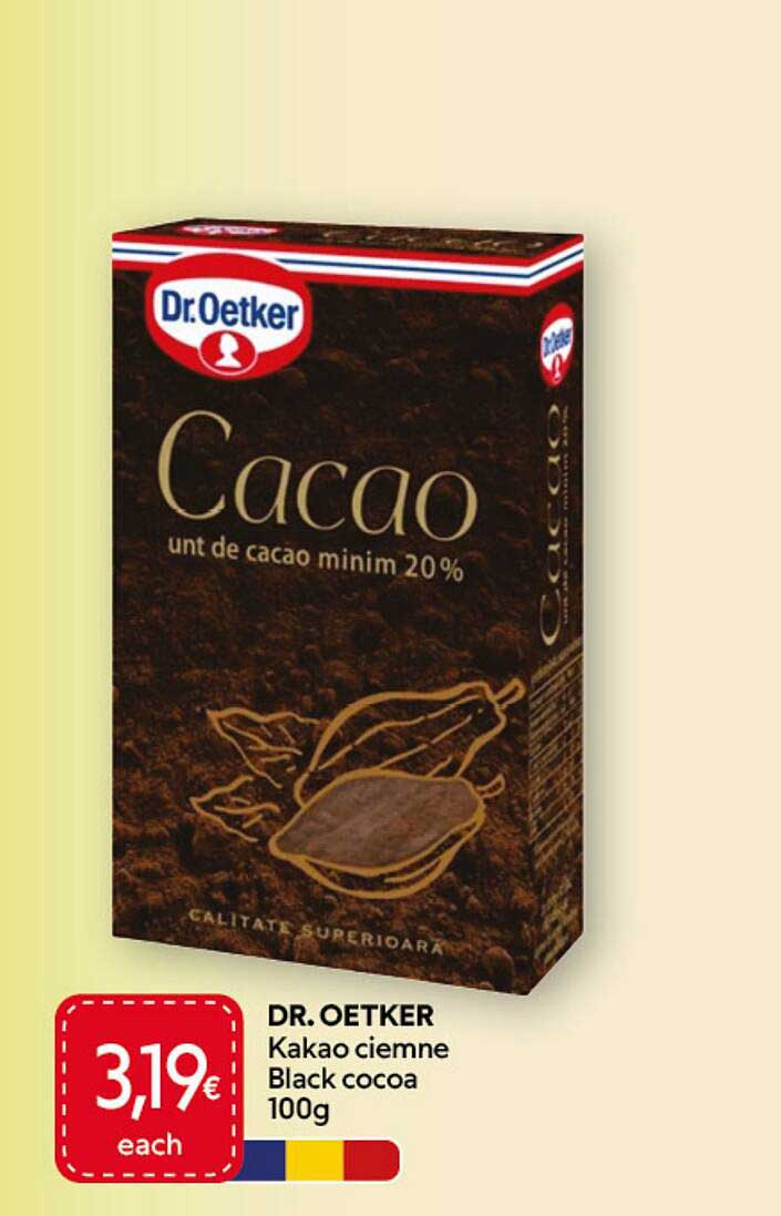 DR. OETKER Kakao ciemne Black cocoa 100g