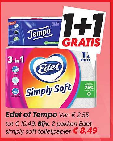 Edet of Tempo 1+1 GRATIS