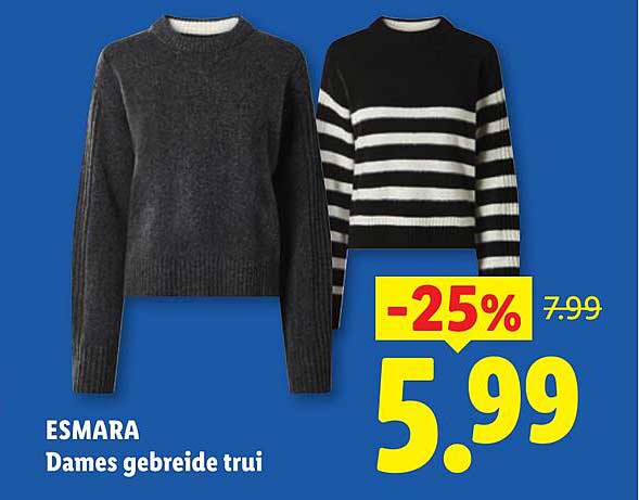 ESMARA Dames gebreide trui -25%