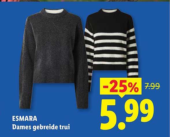 ESMARA Dames gebreide trui -25%