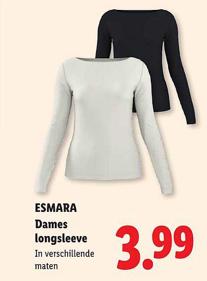 ESMARA Dames longsleeve