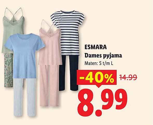 ESMARA Dames pyjama