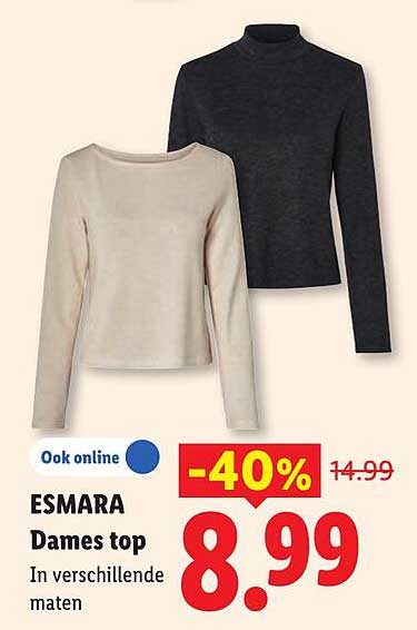 ESMARA Dames top In verschillende maten -40%