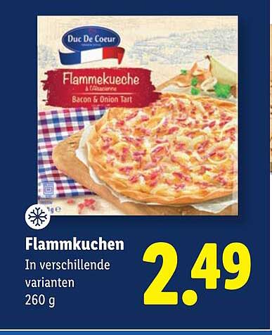 Flammkuchen In verschillende varianten 260 g