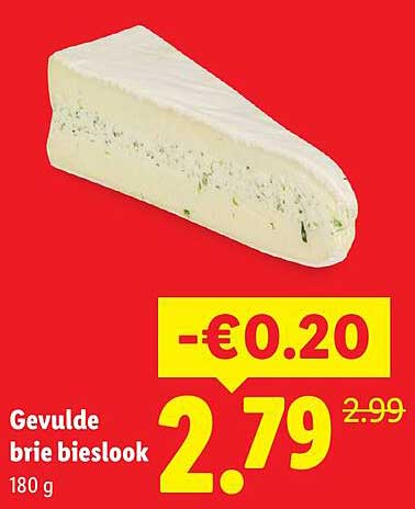 Gevulde brie bieslook 180 g
