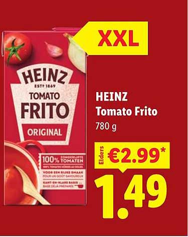 HEINZ Tomato Frito 780 g XXL