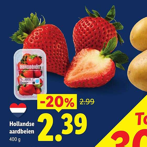 Hollandse aardbeien -20%