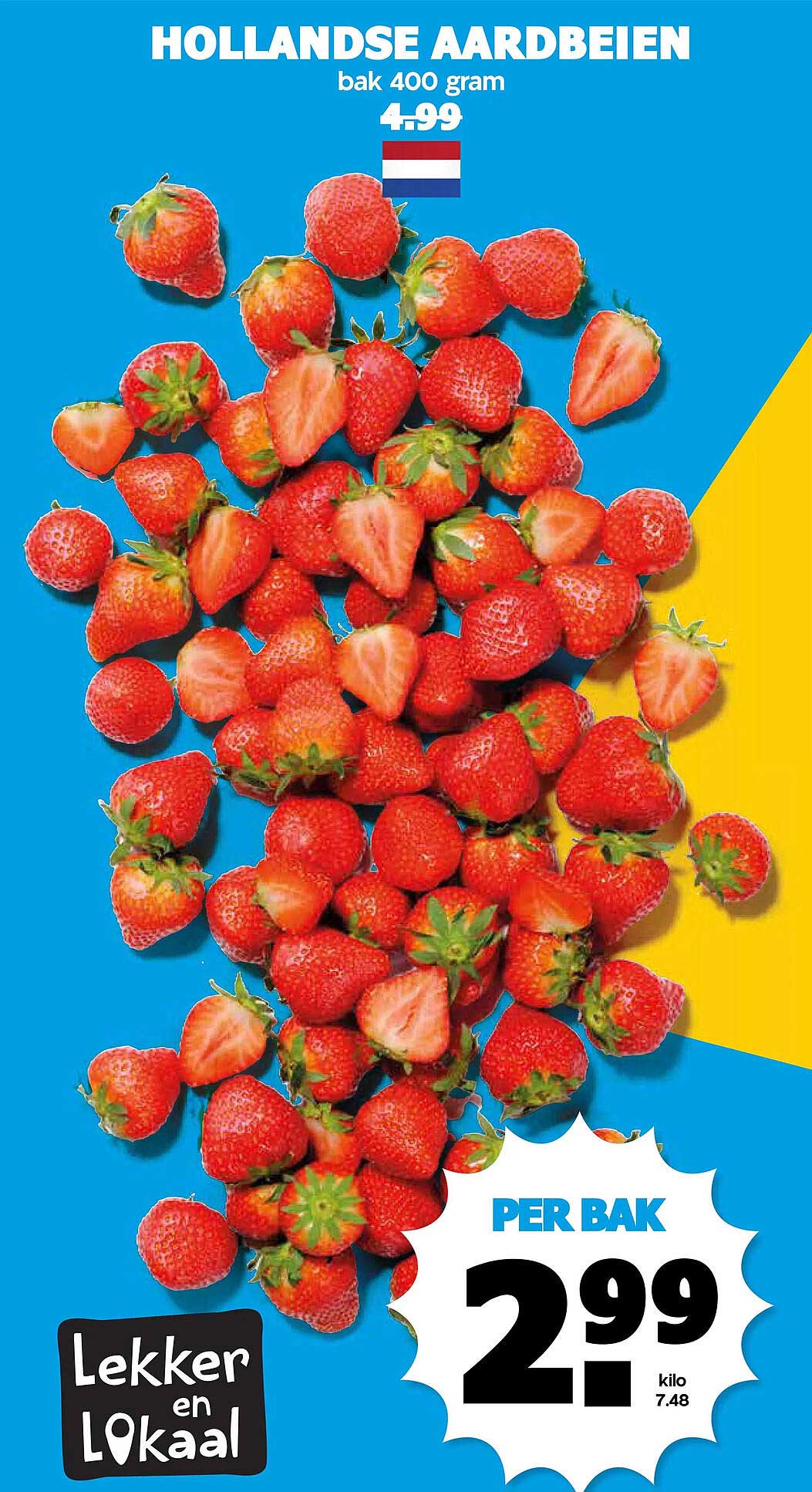 HOLLANDSE AARDBEIEN bak 400 gram