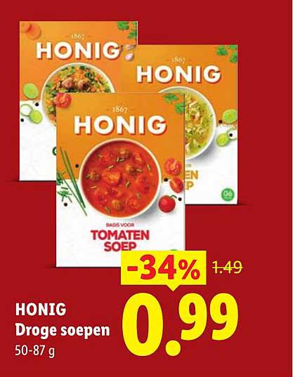 HONIG Droge soepen -34%