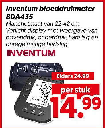 Inventum bloeddrukmeter BDA435
