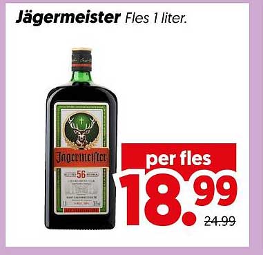 Jägermeister Fles 1 liter