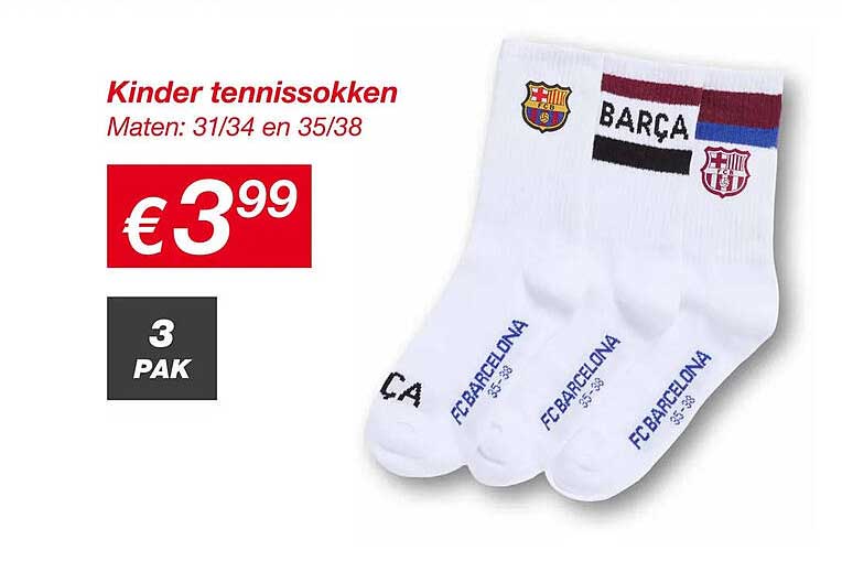 Kinder tennissokken