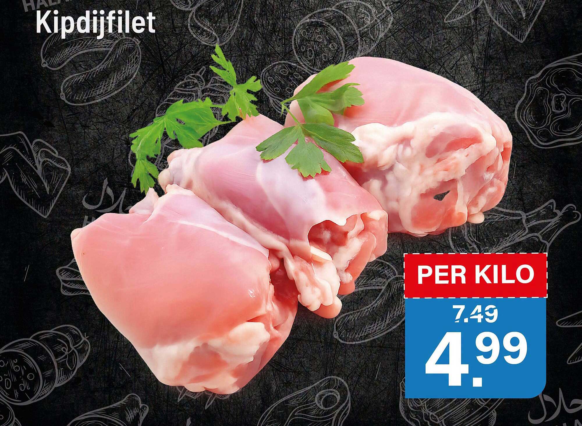 Kipdijfilet per kilo