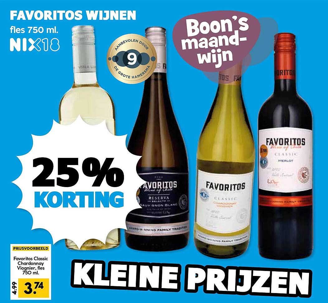 KLEINE PRIJZEN 25% KORTING