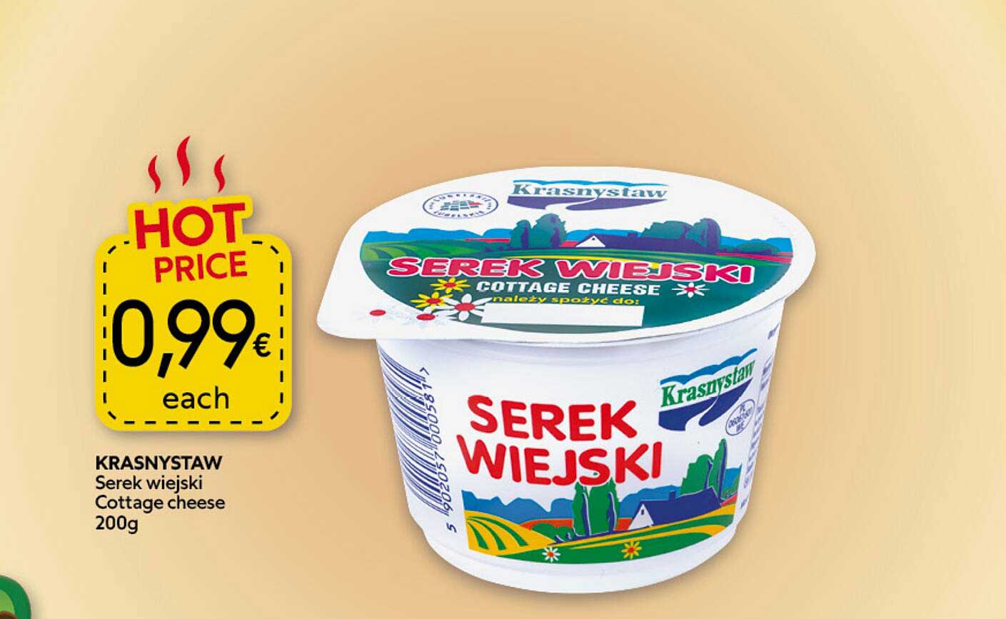 KRASYSTAW Serek wiejski Cottage cheese 200g