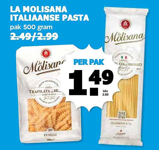 LA MOLISANA ITALIAANSE PASTA pak 500 gram