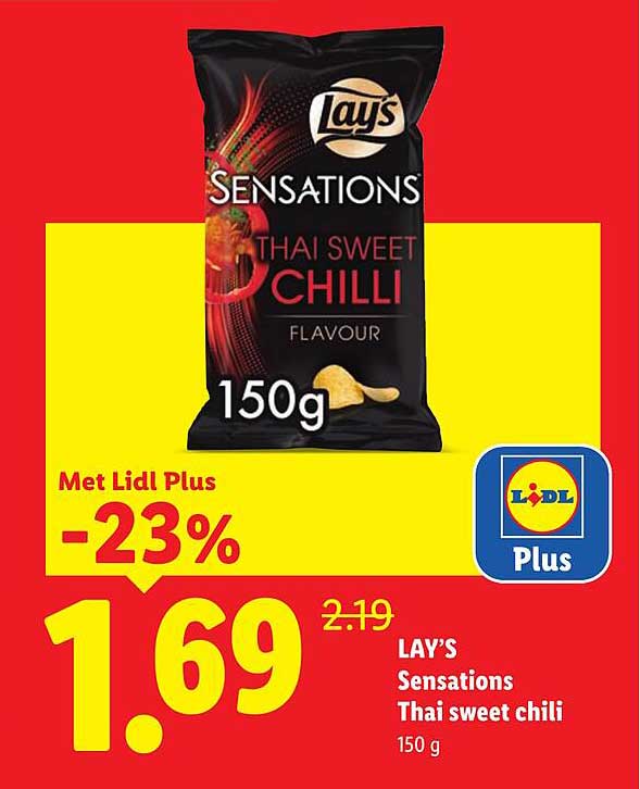 Lay's Sensations Thai sweet chili 150 g