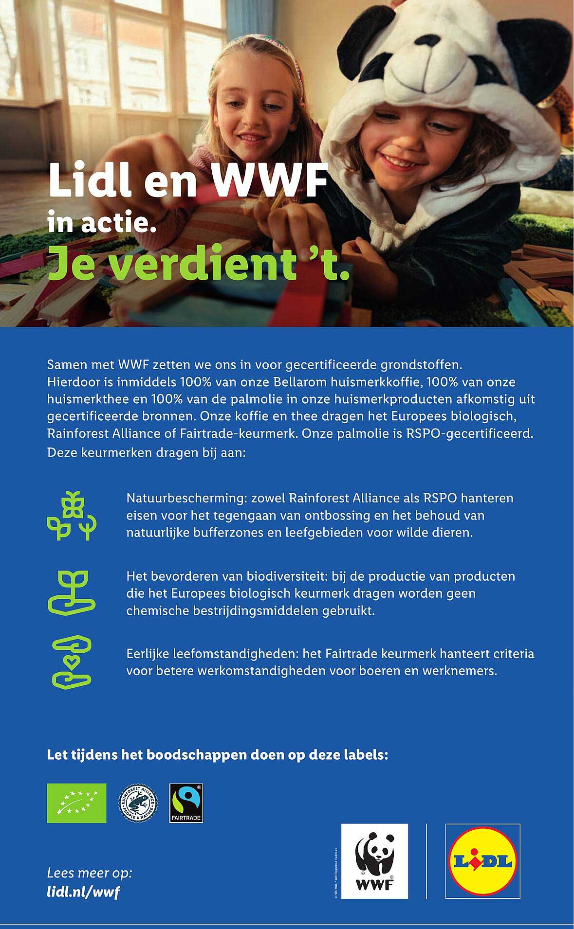 Lidl en WWF in actie. Je verdient ’t.