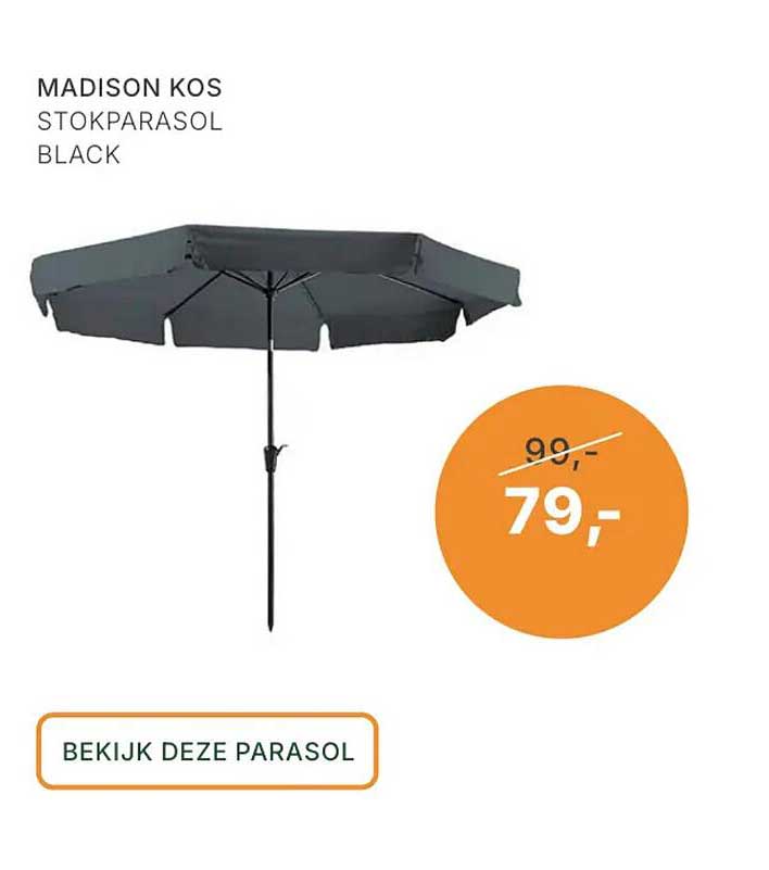 MADISON KOS STOKPARASOL BLACK