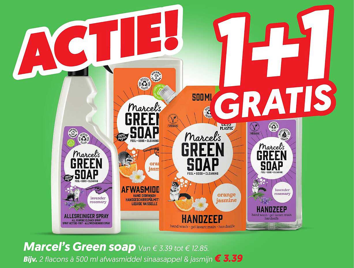 Marcel’s Green soap 1+1 gratis