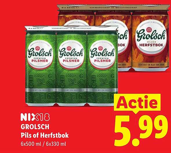 NIX18 Grolsch Pils of Herfstbok
